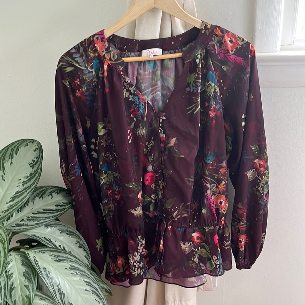 Parker peplum Blouse